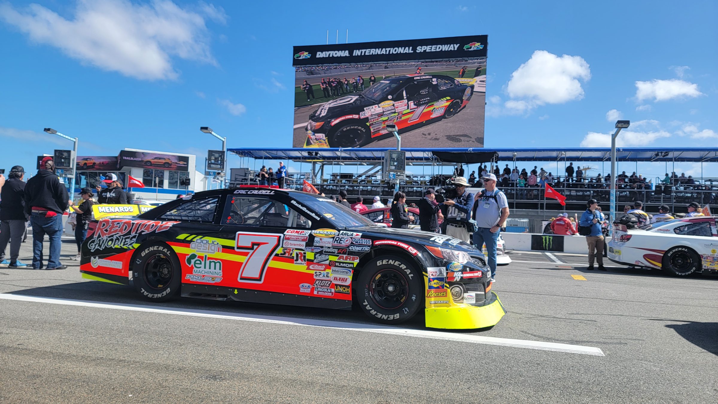 On the grid at Daytona